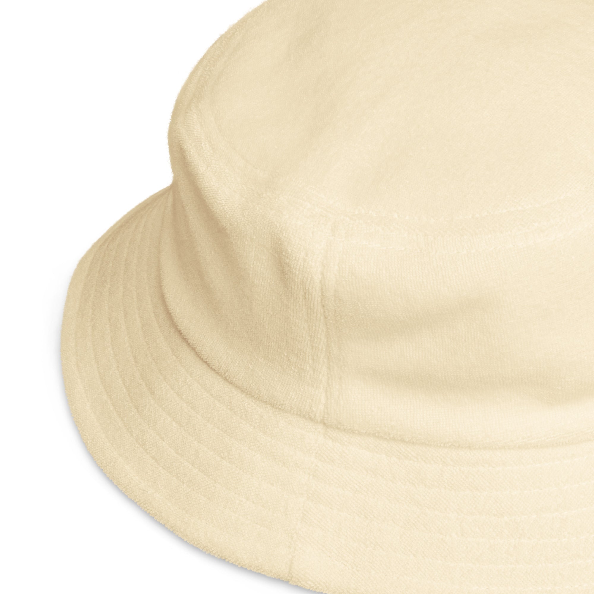 "ain't no sense fella" - terry cloth bucket hat in yellow