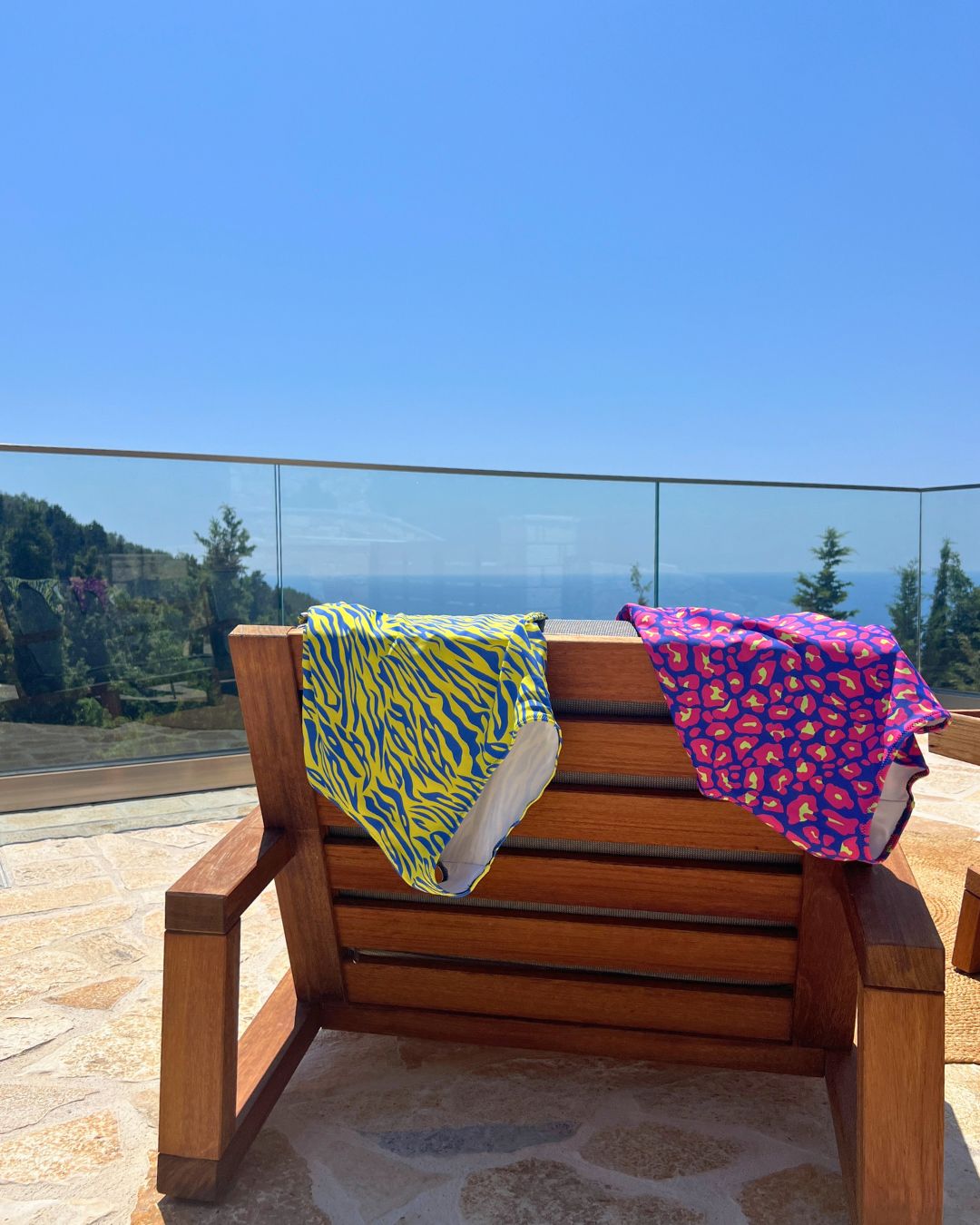 Neon Animal Print Swimwear