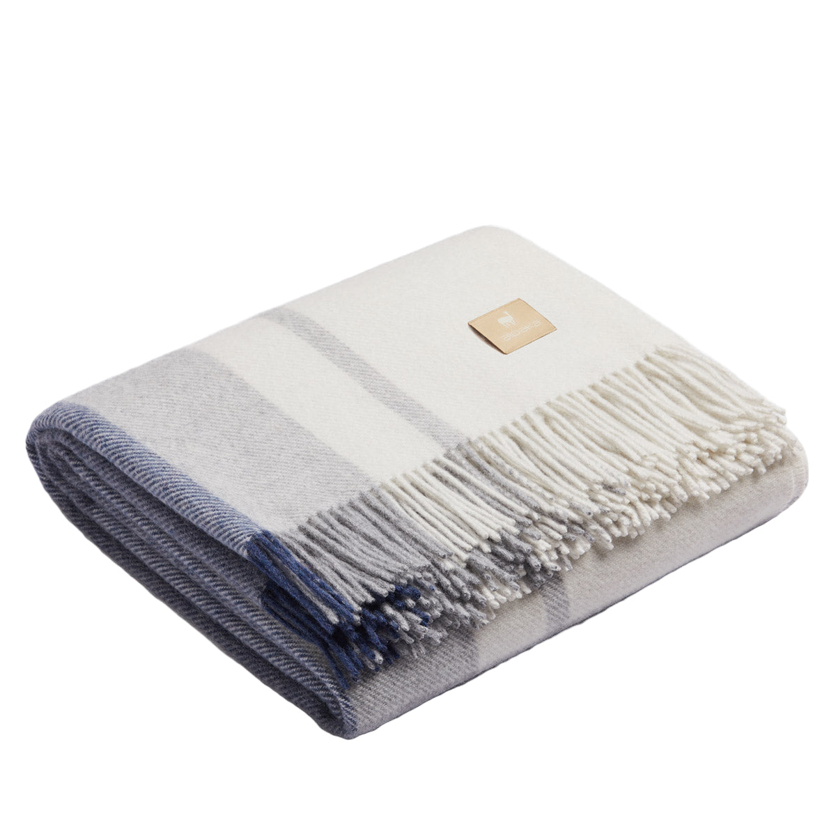 Natural Alpaca Wool Throw – Classic Tartan