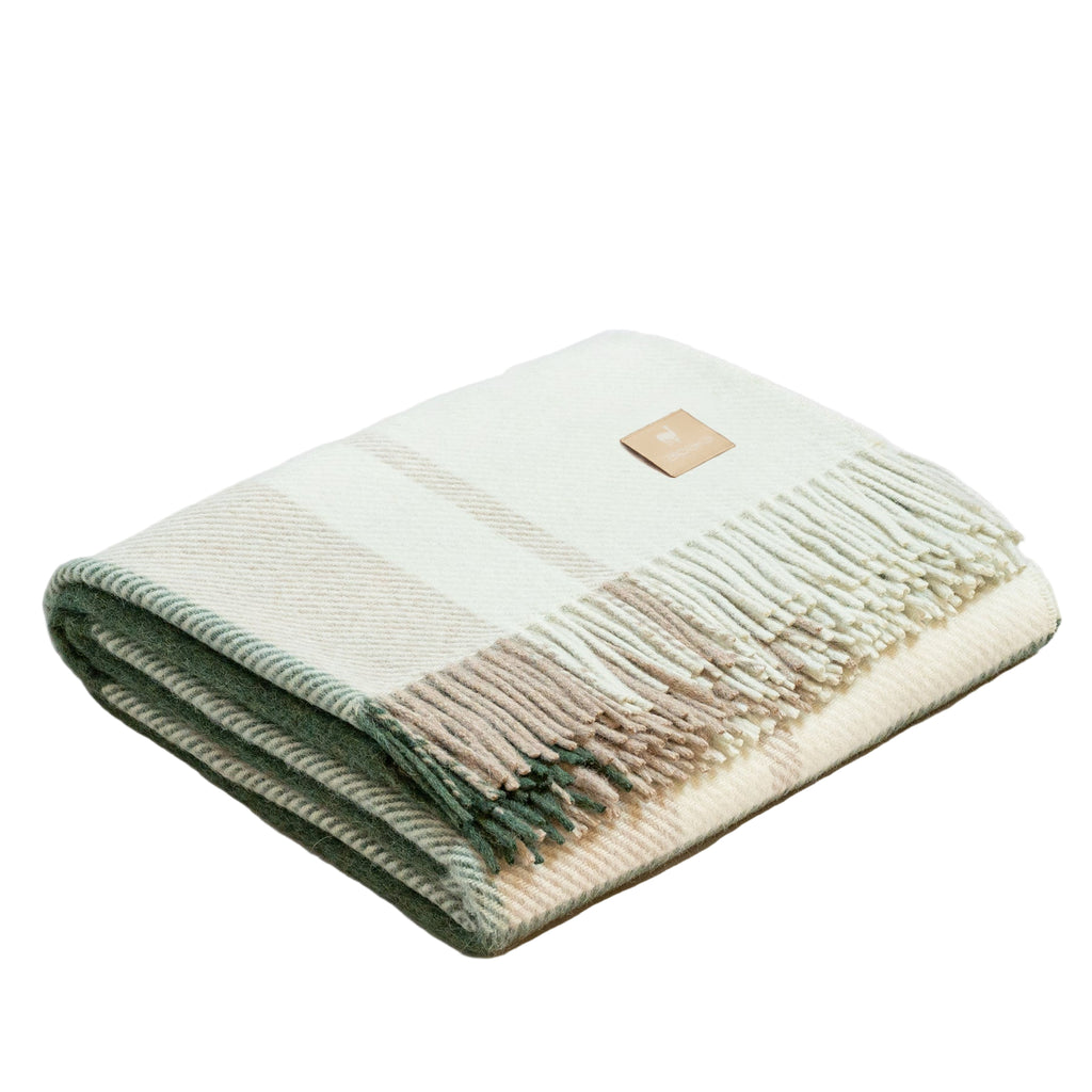 Natural Alpaca Wool Throw – Classic Tartan