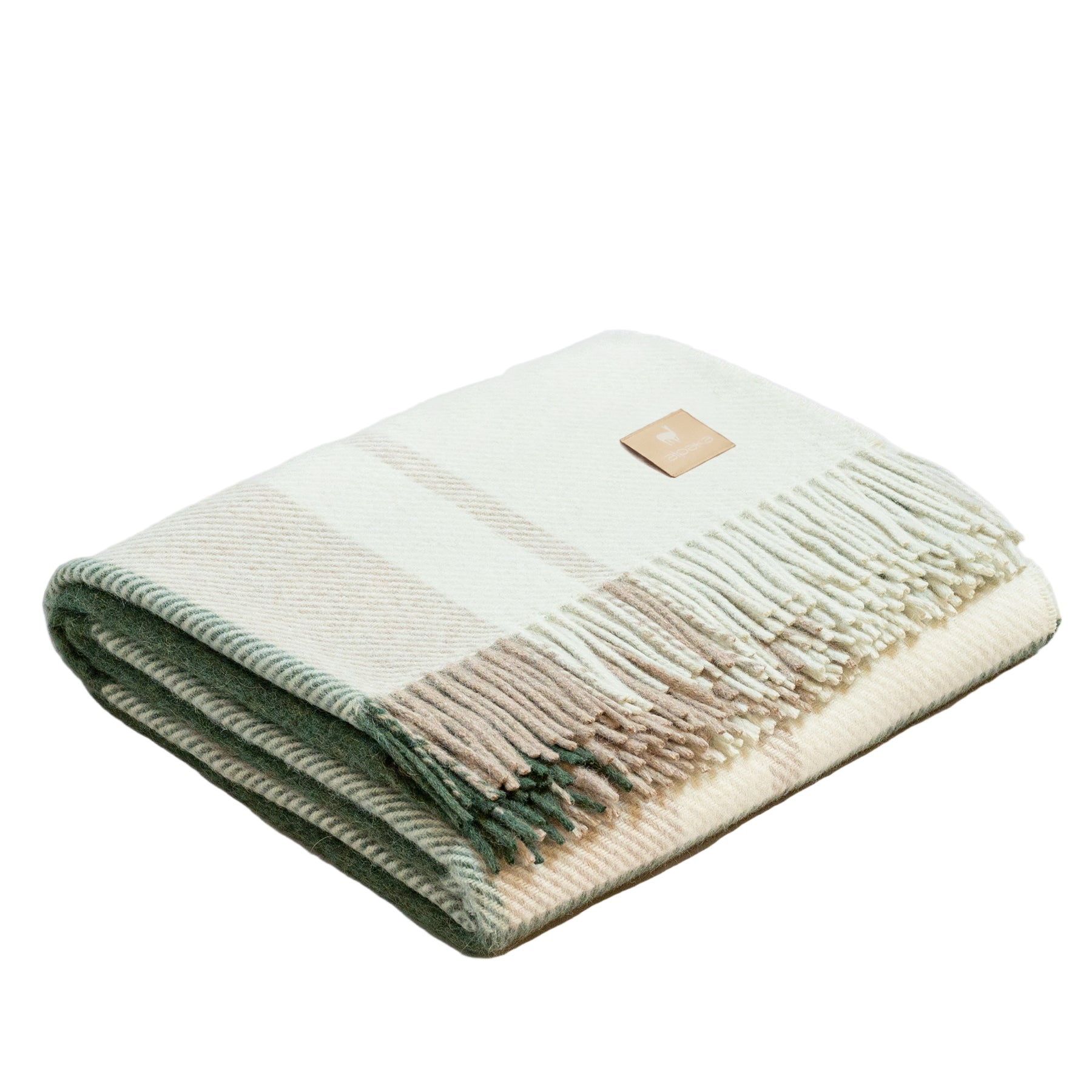 Natural Alpaca Wool Throw – Classic Tartan