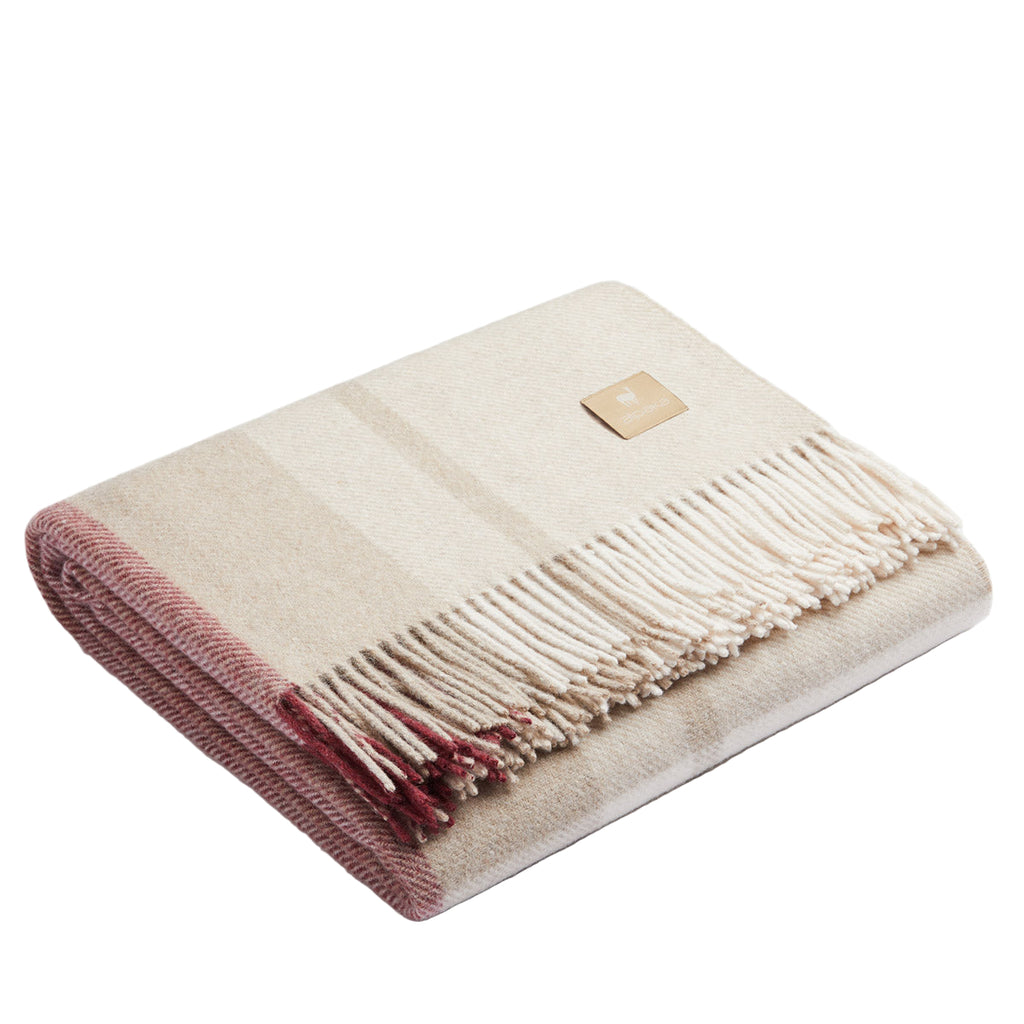 Natural Alpaca Wool Throw – Classic Tartan