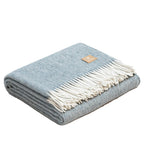 Natural Alpaca Wool Throw - Classic Fishbone