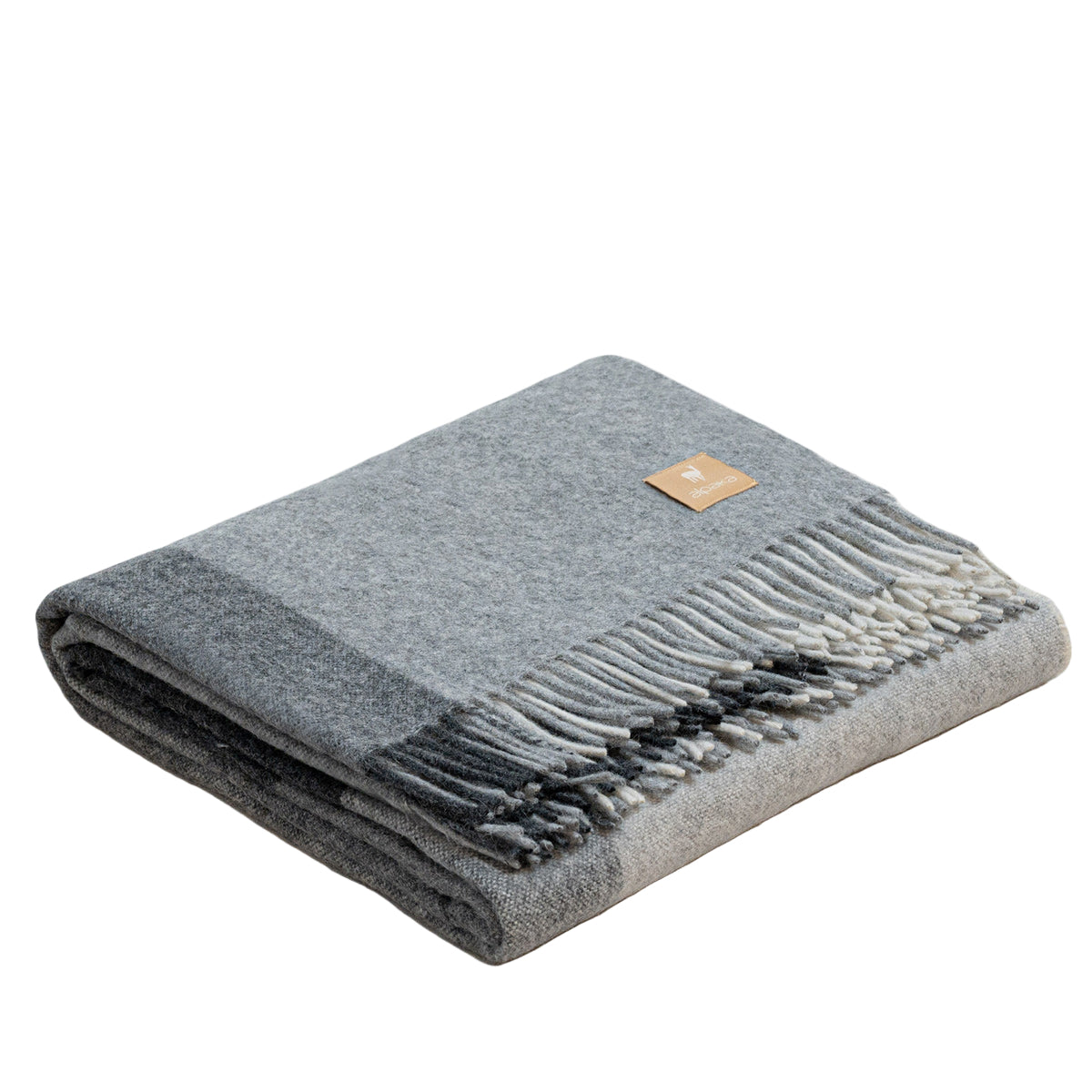 Recycled Alpaca Wool Throw - Classic Check