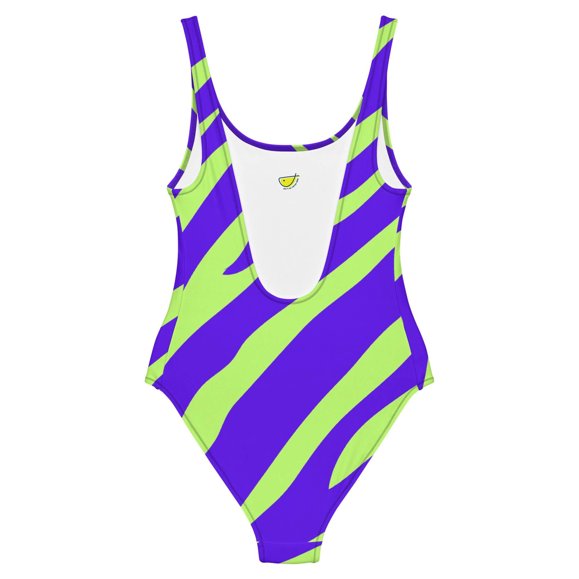 "Zebra Dreams" - one piece swimsuit in zebra pattern back