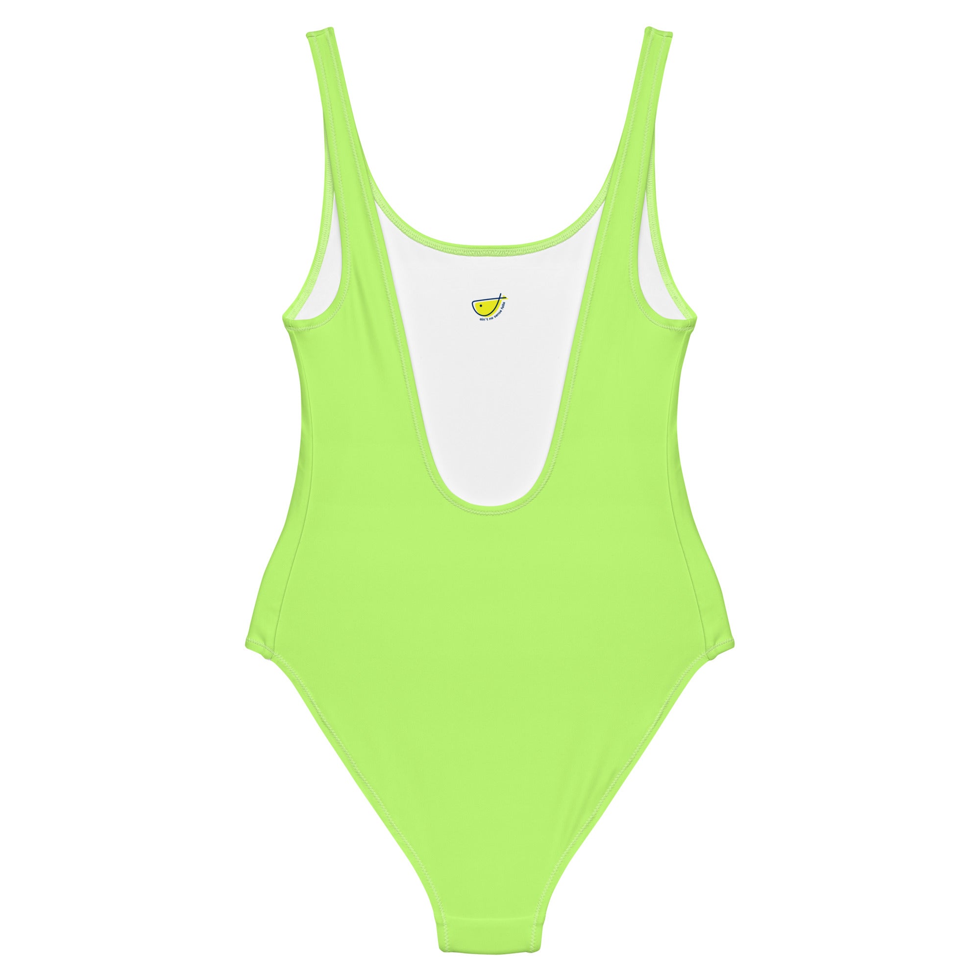 "Mykonos" - One piece swimsuit in neon green lime