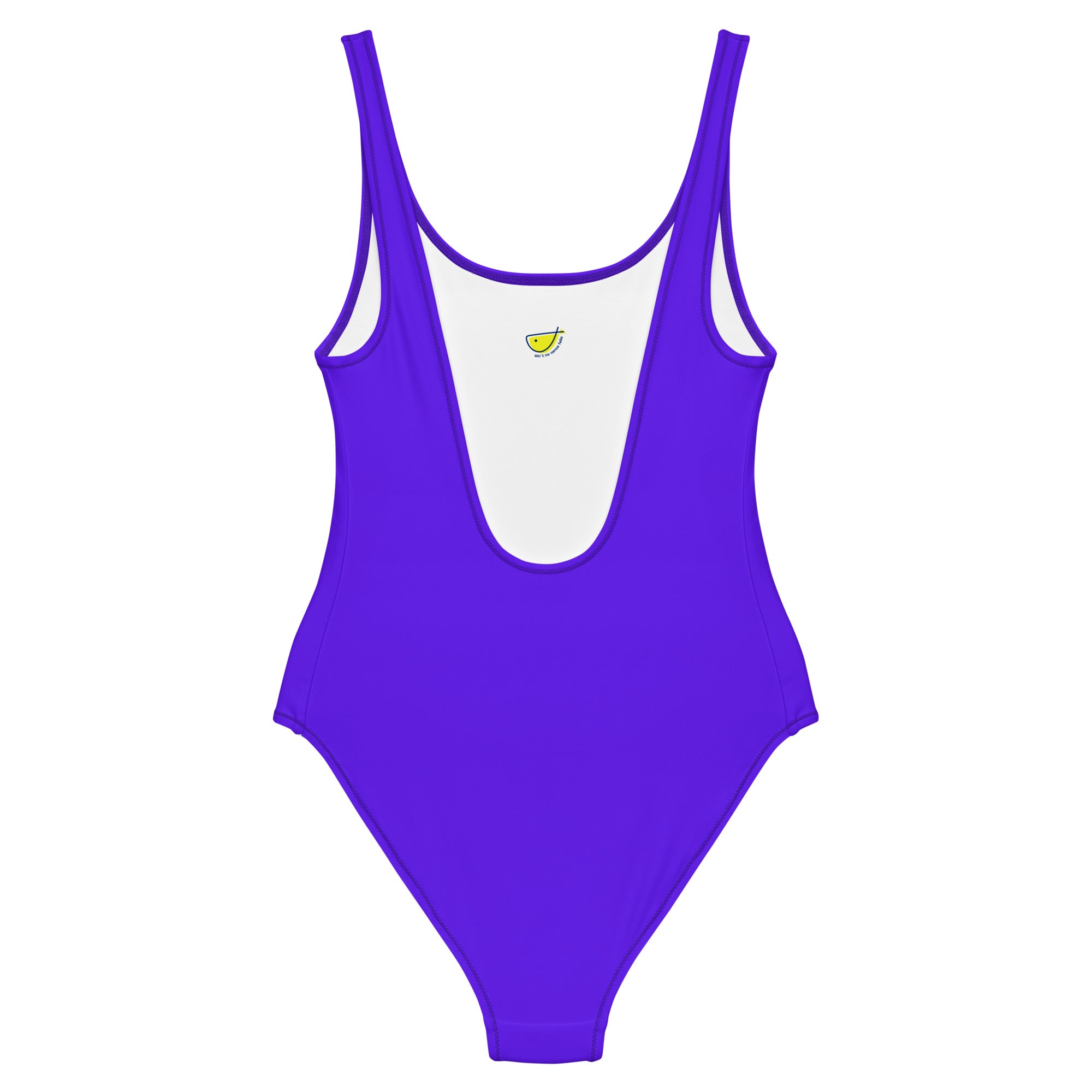 "Full time islander" - one piece swimsuit in electric purple