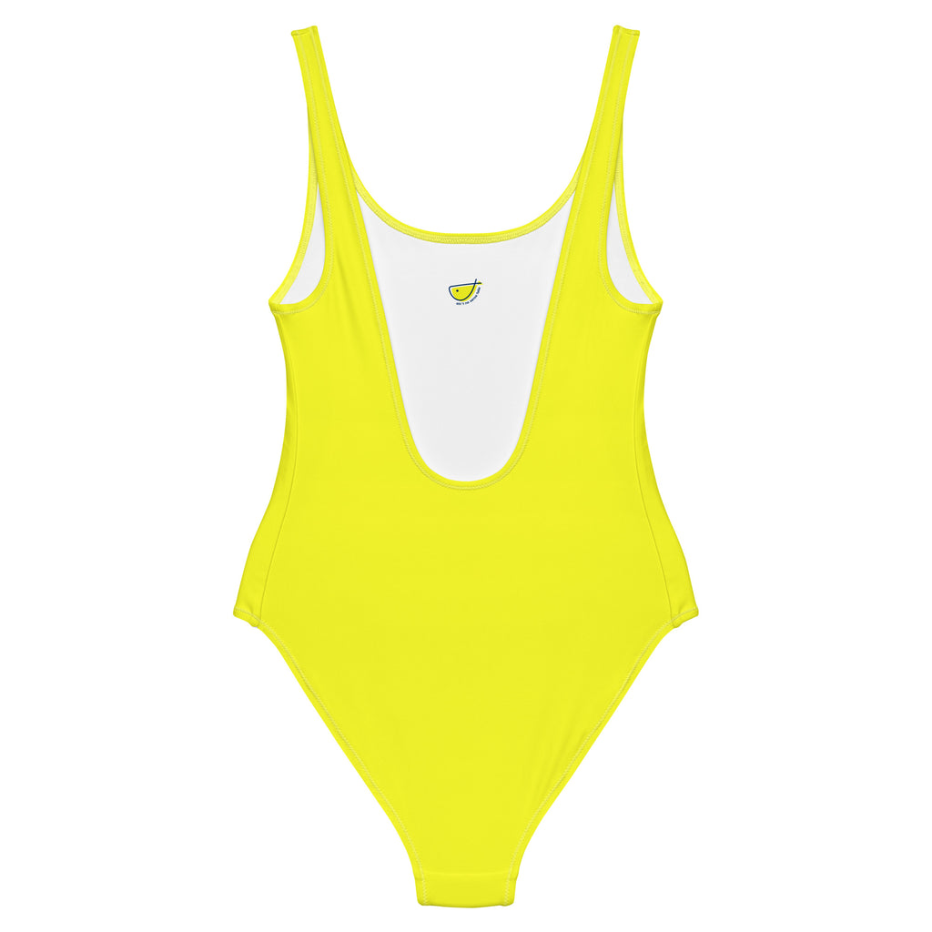"hawaii" - one piece swimsuit in yellow citrus