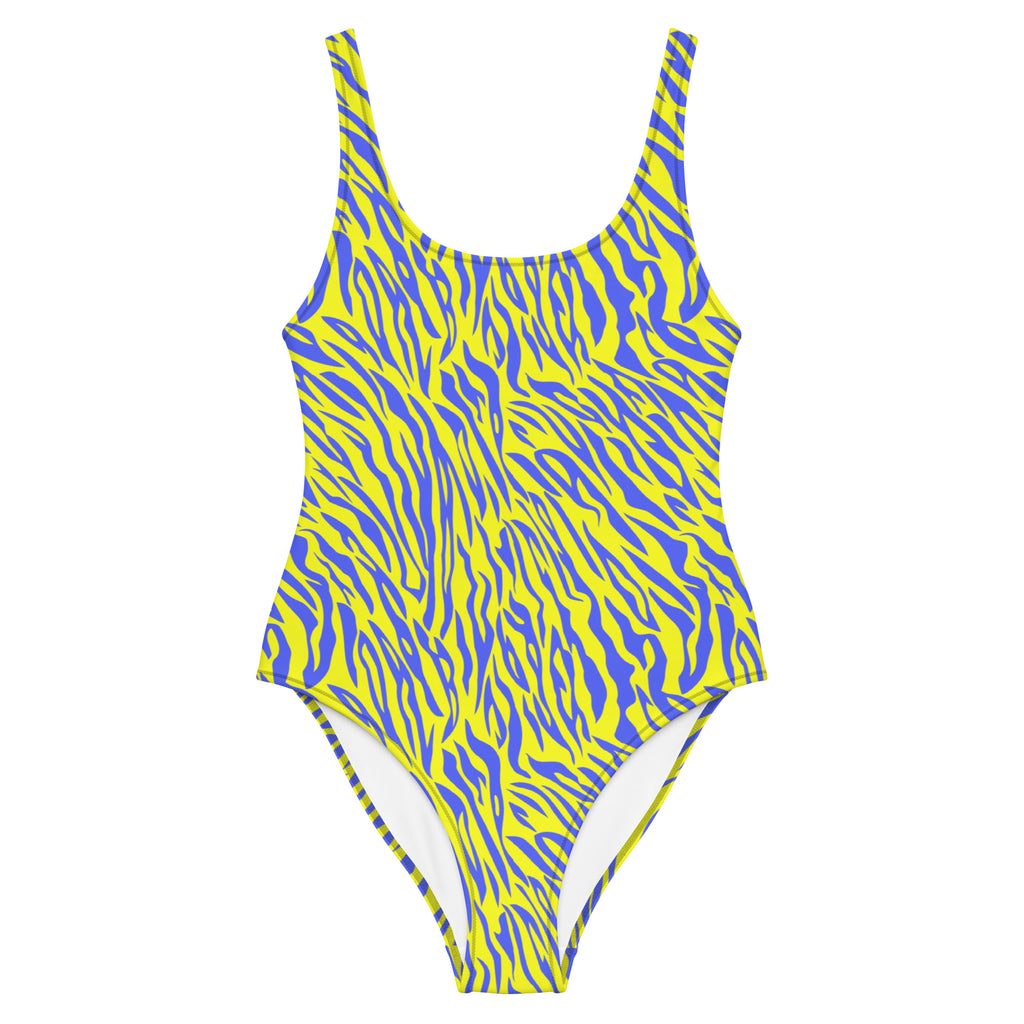 "Wild Stripes" - animal print one piece swimsuit