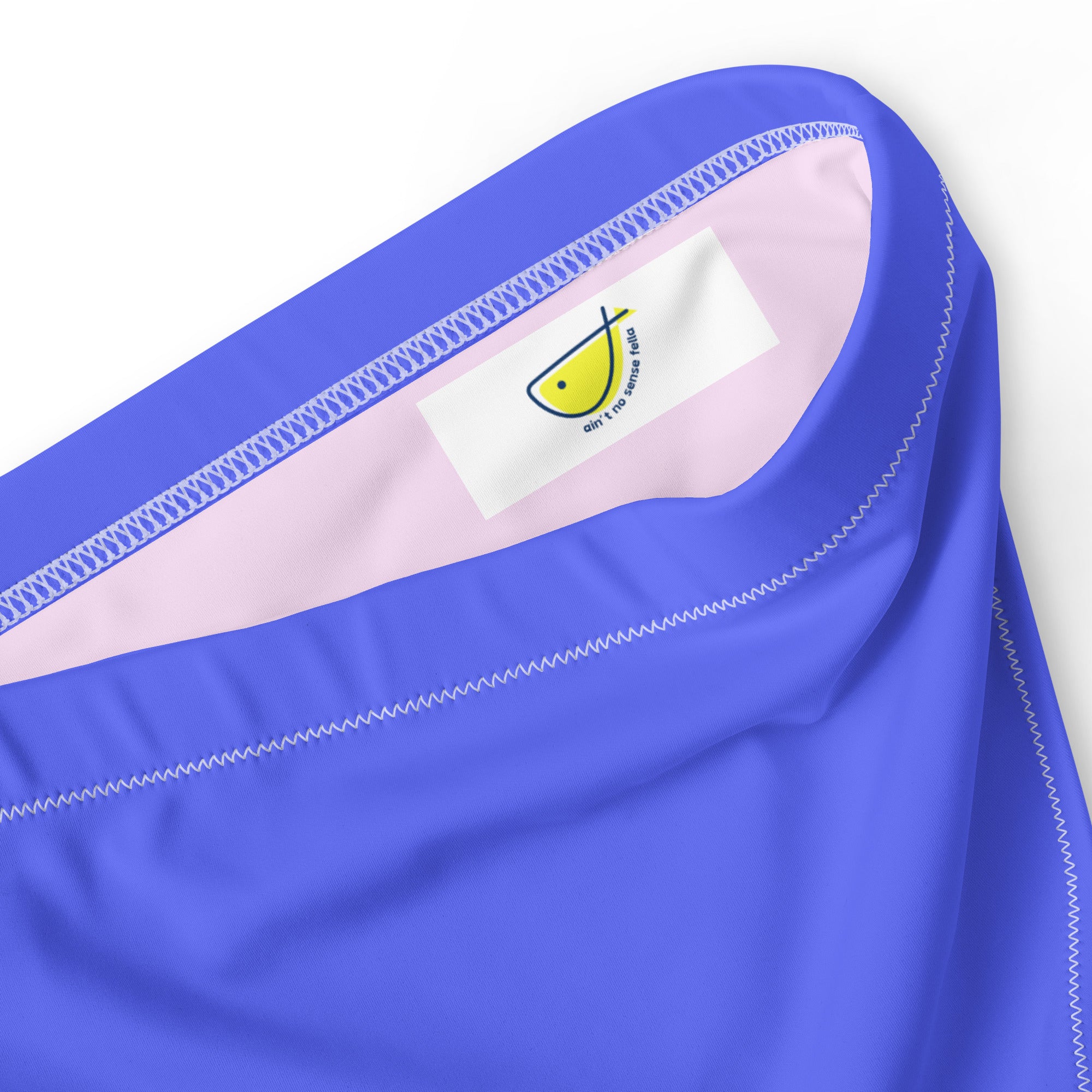 "Como" - recycled high-waisted bikini bottom in royal blue