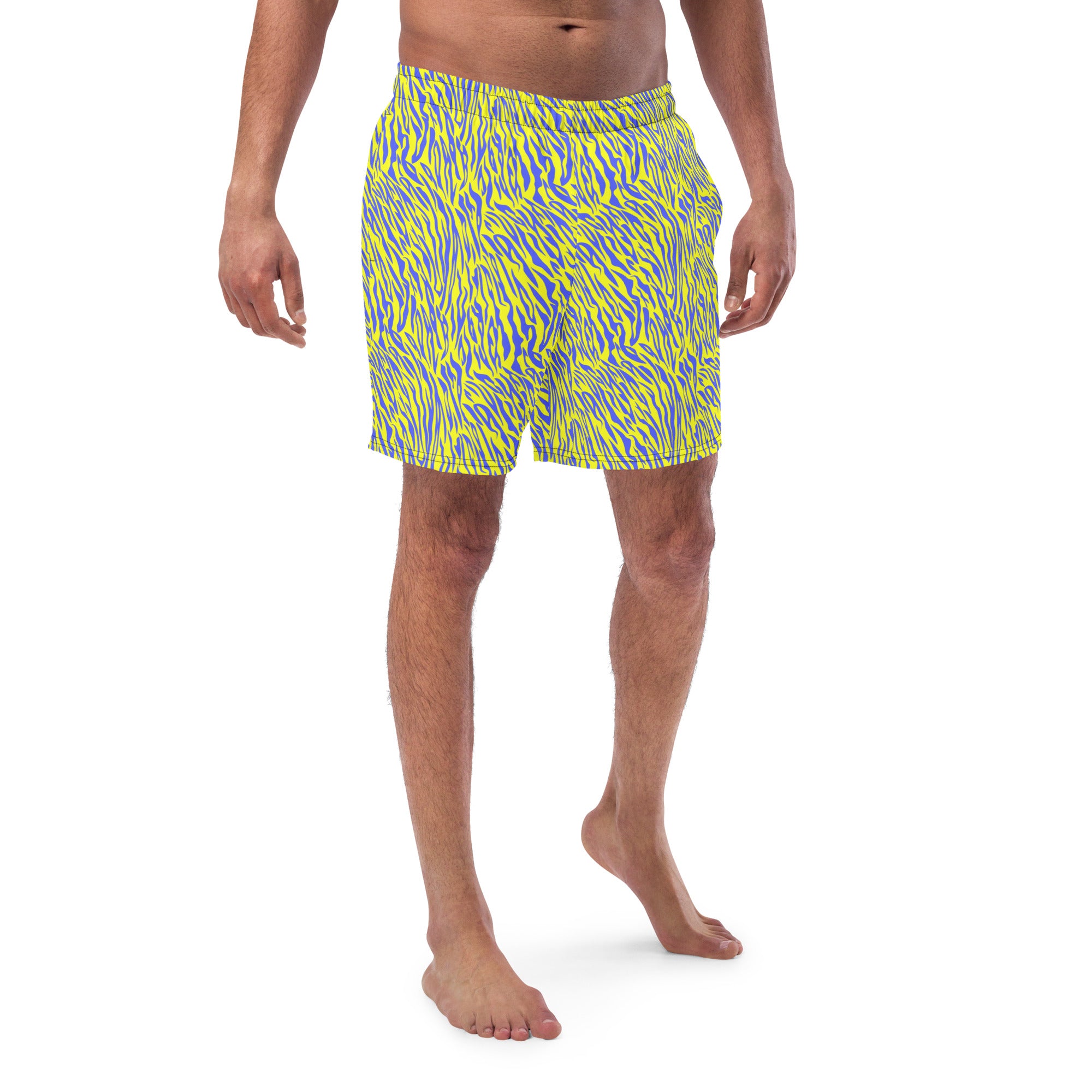 animal print men's swim trunk