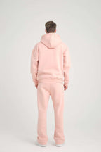 Basic Heavyweight Zipper Hoodie - Pink