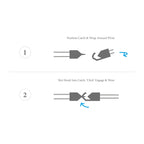 Canterbury Silver and Rope Bracelet - Navy Blue