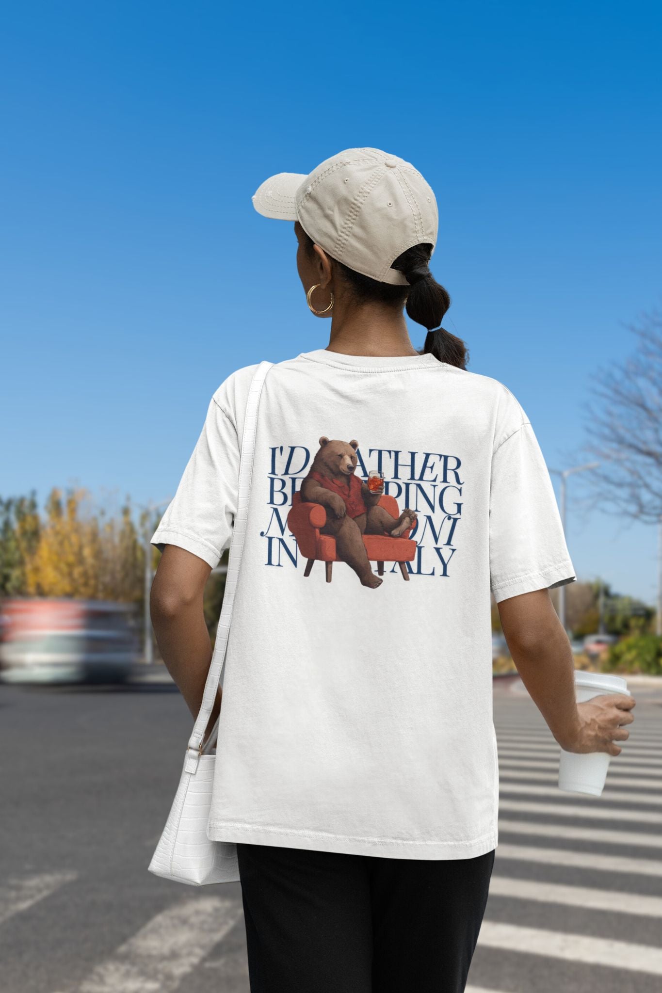 "Chill Bear" - high quality 100% organic cotton t-shirt by AI