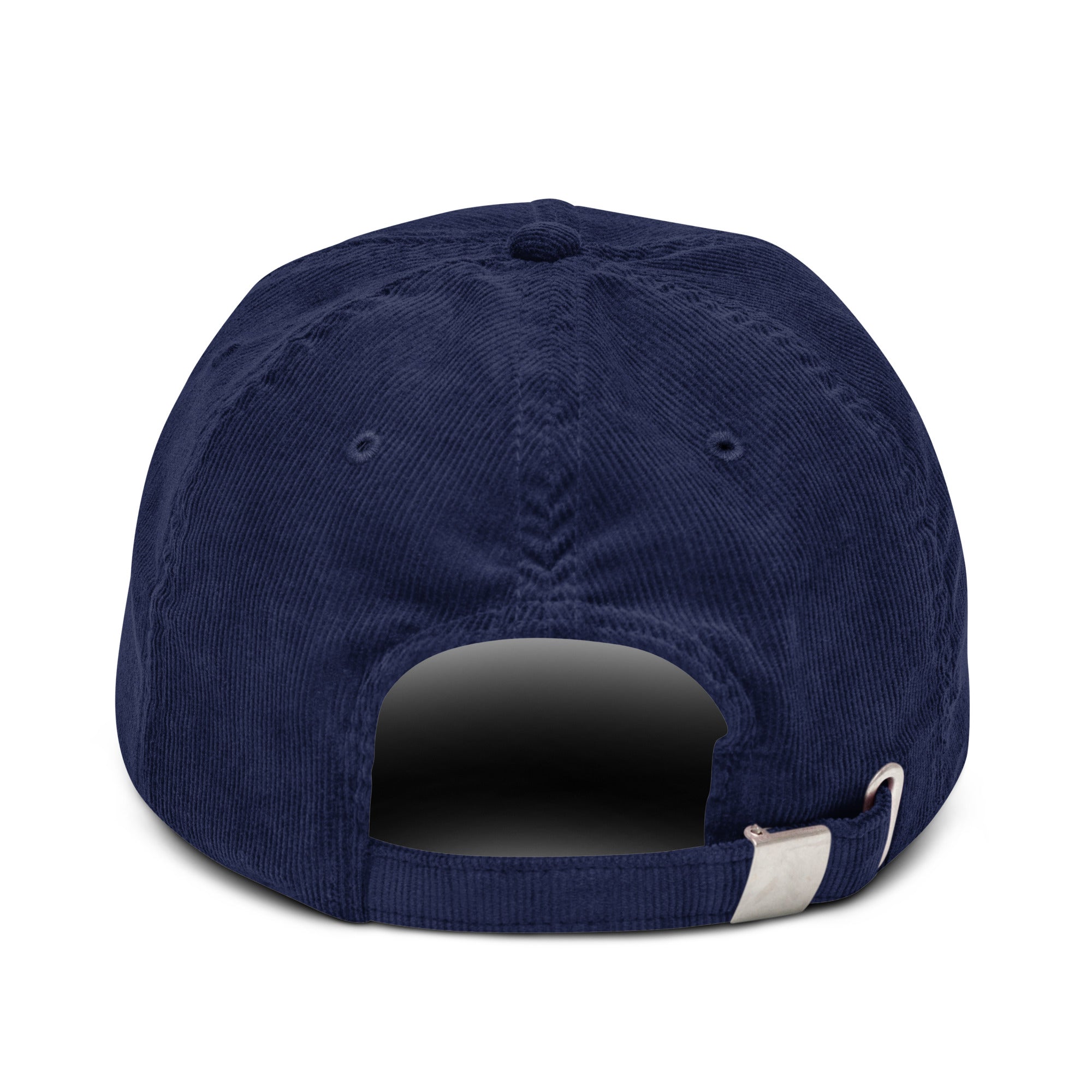 "ain't no sense fella" - Corduroy jockey hat in navy blue