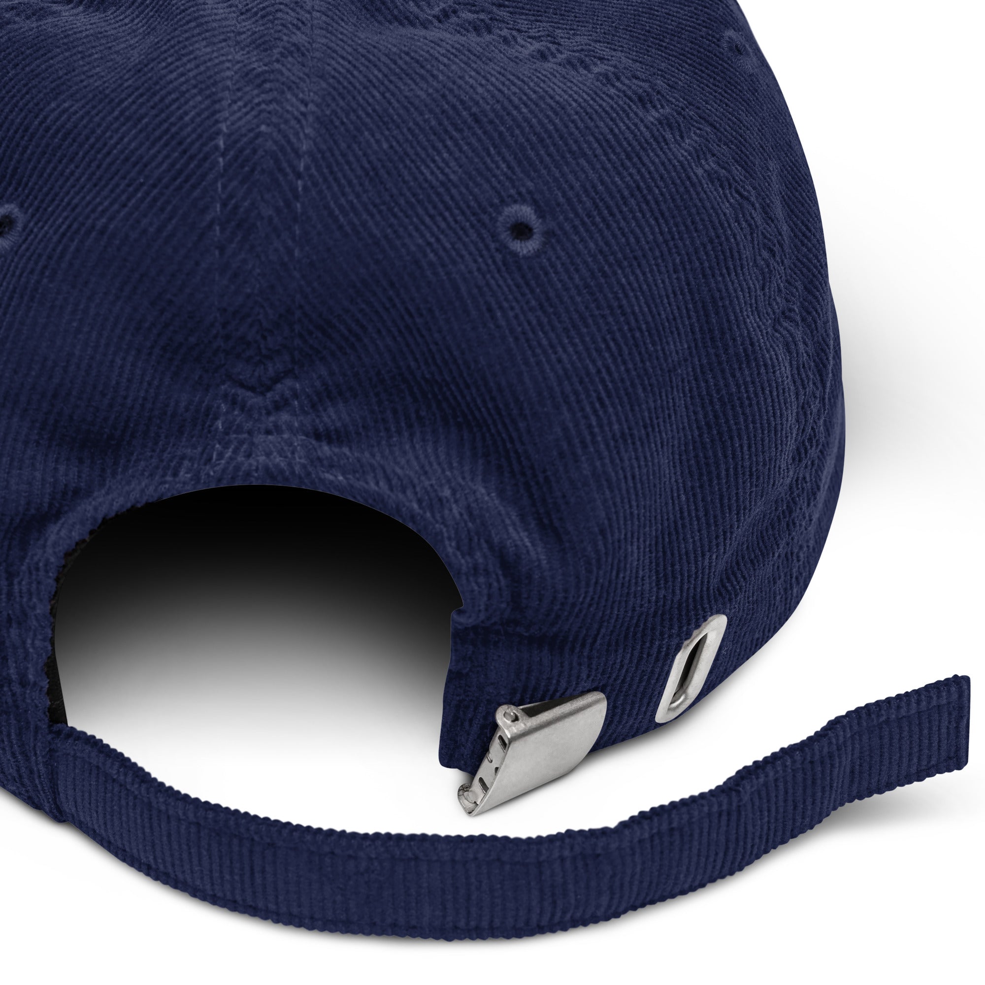 "ain't no sense fella" - Corduroy jockey hat in navy blue