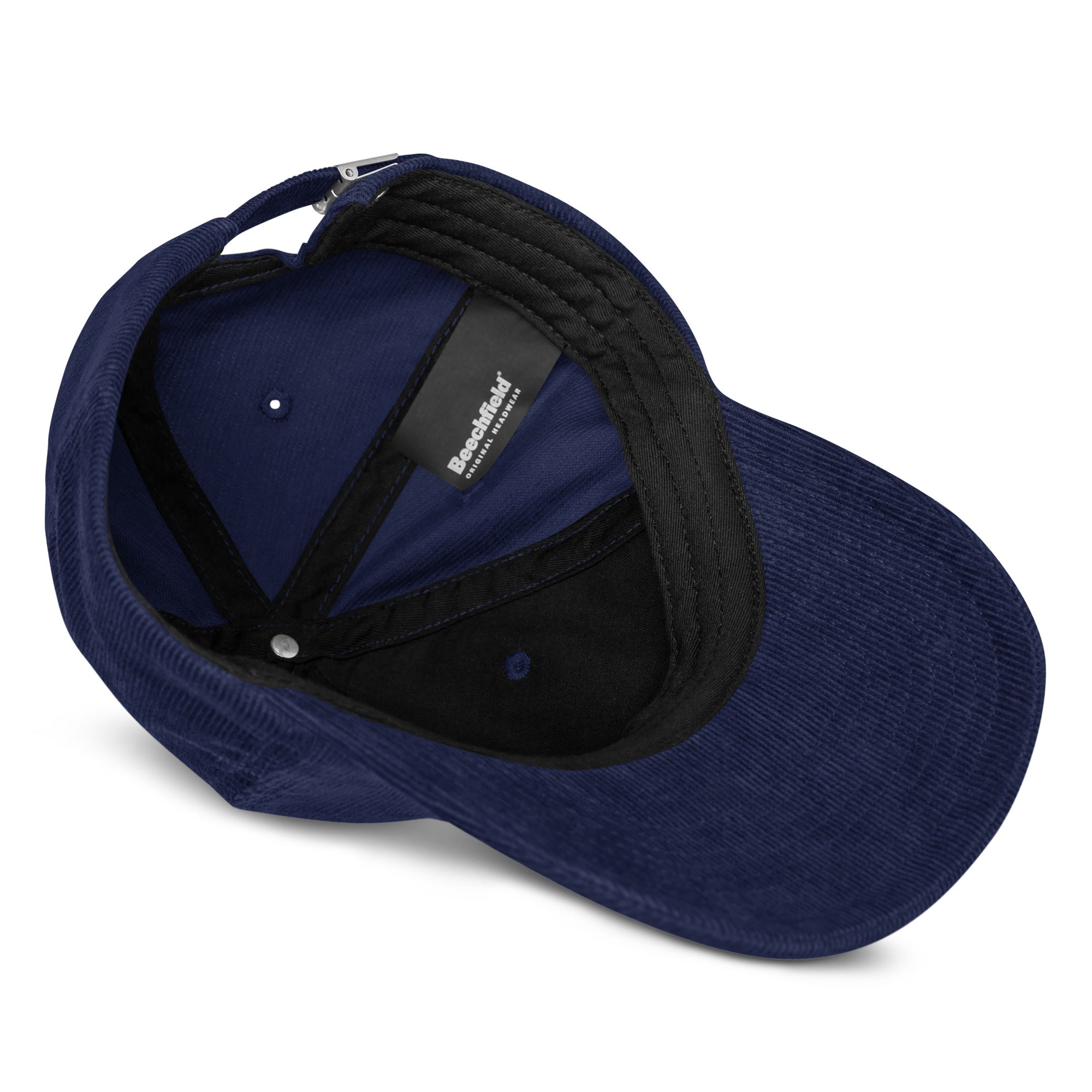 "ain't no sense fella" - Corduroy jockey hat in navy blue