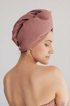 Cotton Waffle Hair Towel/Turban