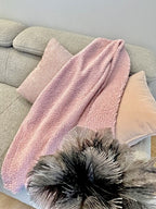 Handmade Bedspread & Blanket Teddy - Dusty Pink