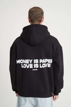 Heavyweight Zipper Hoodie - Money is Paper, Love is Love