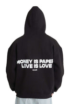 Heavyweight Zipper Hoodie - Money is Paper, Love is Love