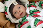 Winter Jumpsuit with Teddy Lining for Babies and Kids - Watermelons