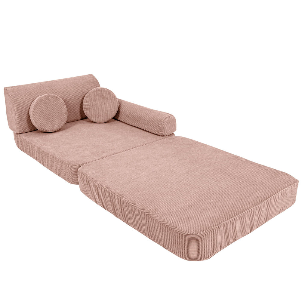 Large Modular Sofa for Kids - Slimcord Corduroy Pink