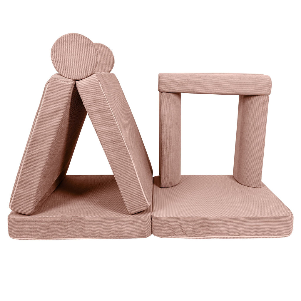 Large Modular Sofa for Kids - Slimcord Corduroy Pink