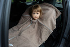 Merino Wool Car Poncho For Kids - Bear