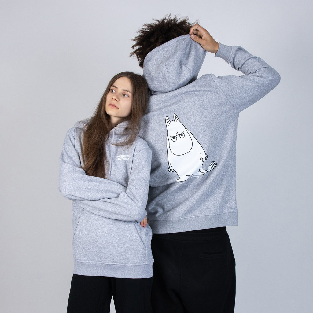 Moomintroll's Temper Hoodie Unisex - Grey
