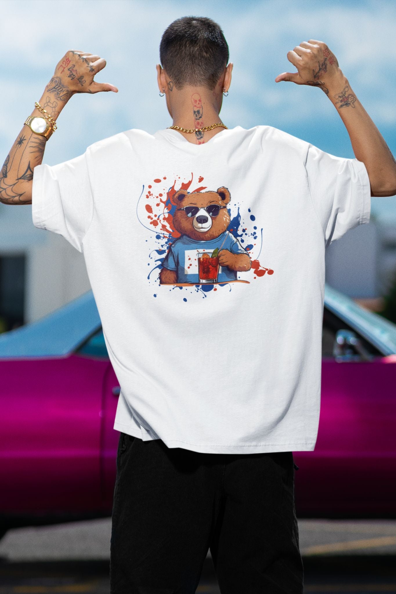 negroni bear high quality 100% organic cotton lifestyle