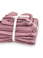 Organic Waffle Cotton Towel - Old Pink