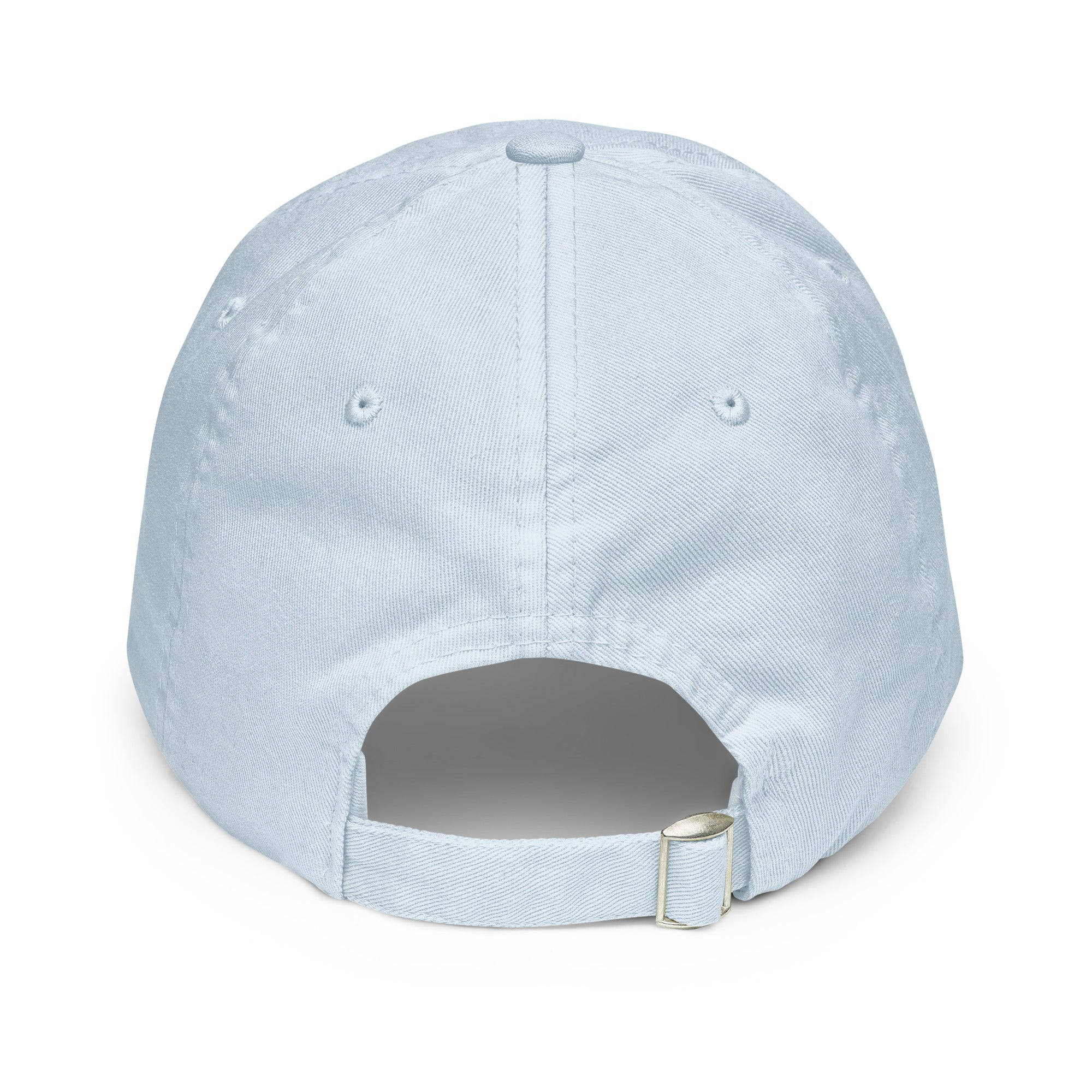 "mykonos" - Cotton Jockey Bold Baseball Cap in pastel blue