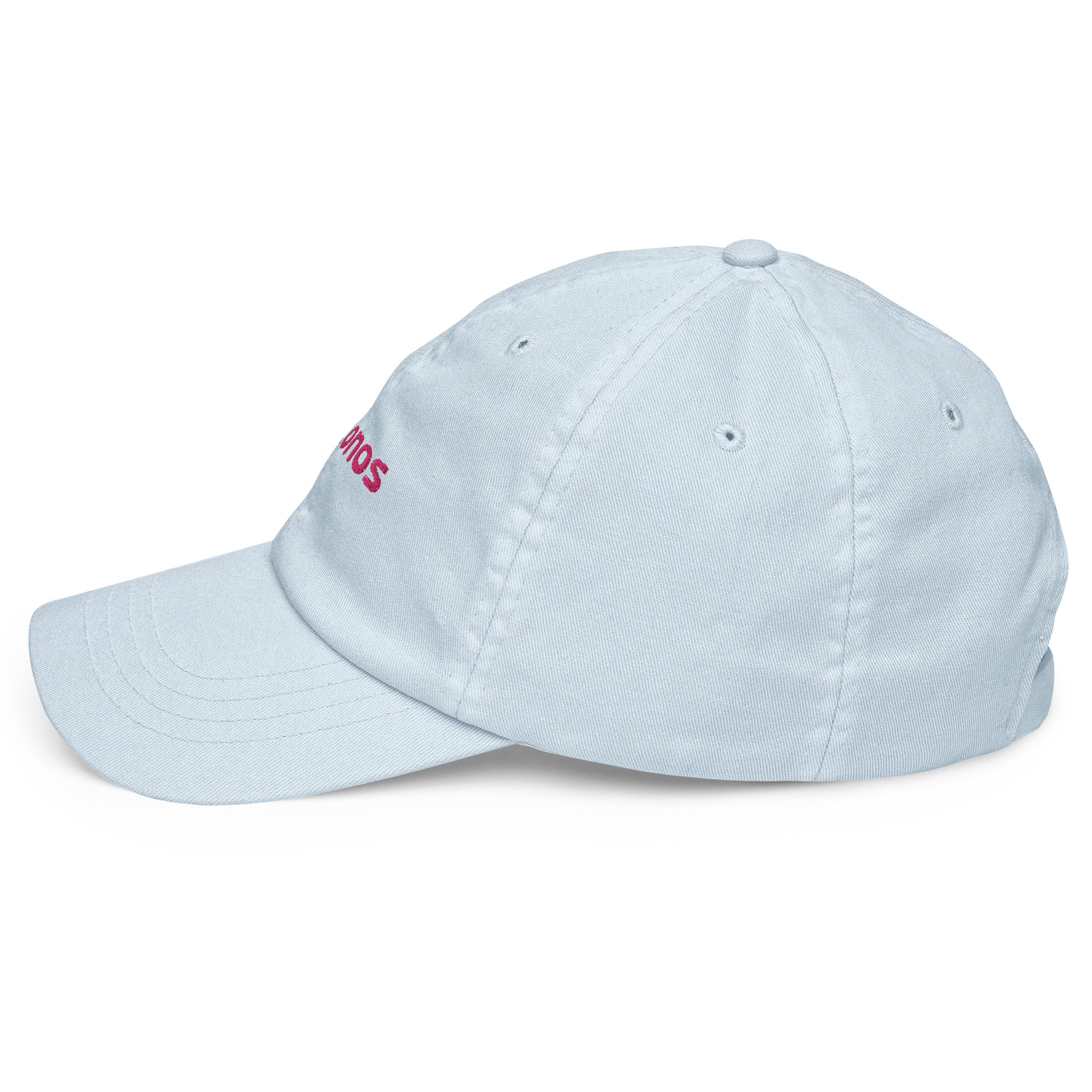 "mykonos" - Cotton Jockey Bold Baseball Cap in pastel blue
