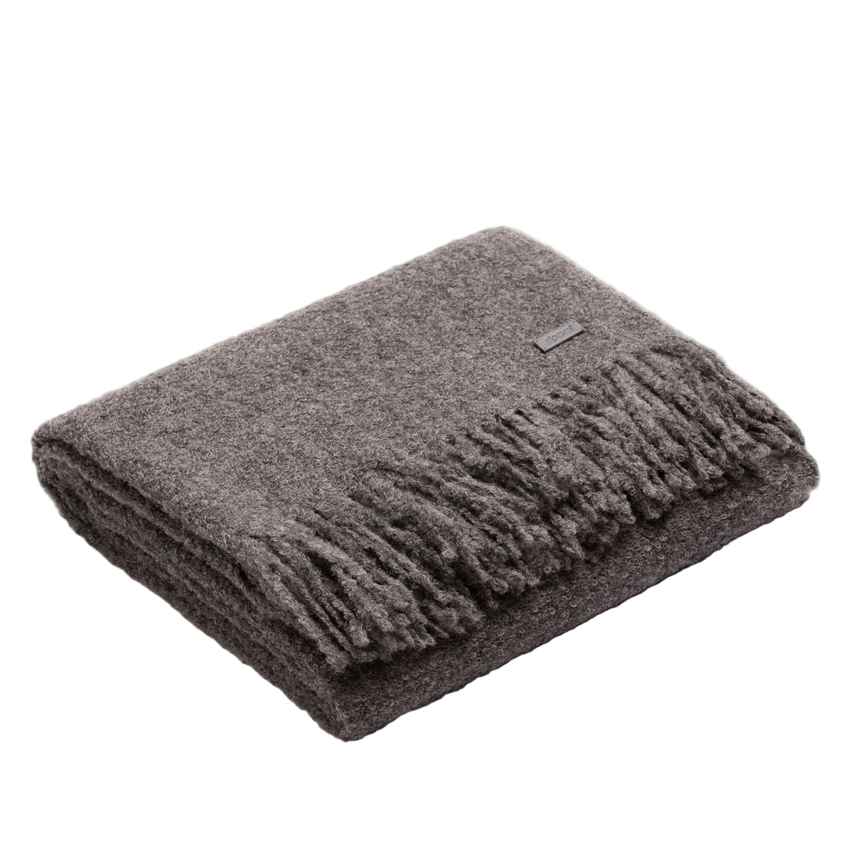 Luxurious Natural Superfine Alpaca Wool Boucle Throw