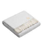 Natural Alpaca Wool Throw - Classic Fishbone