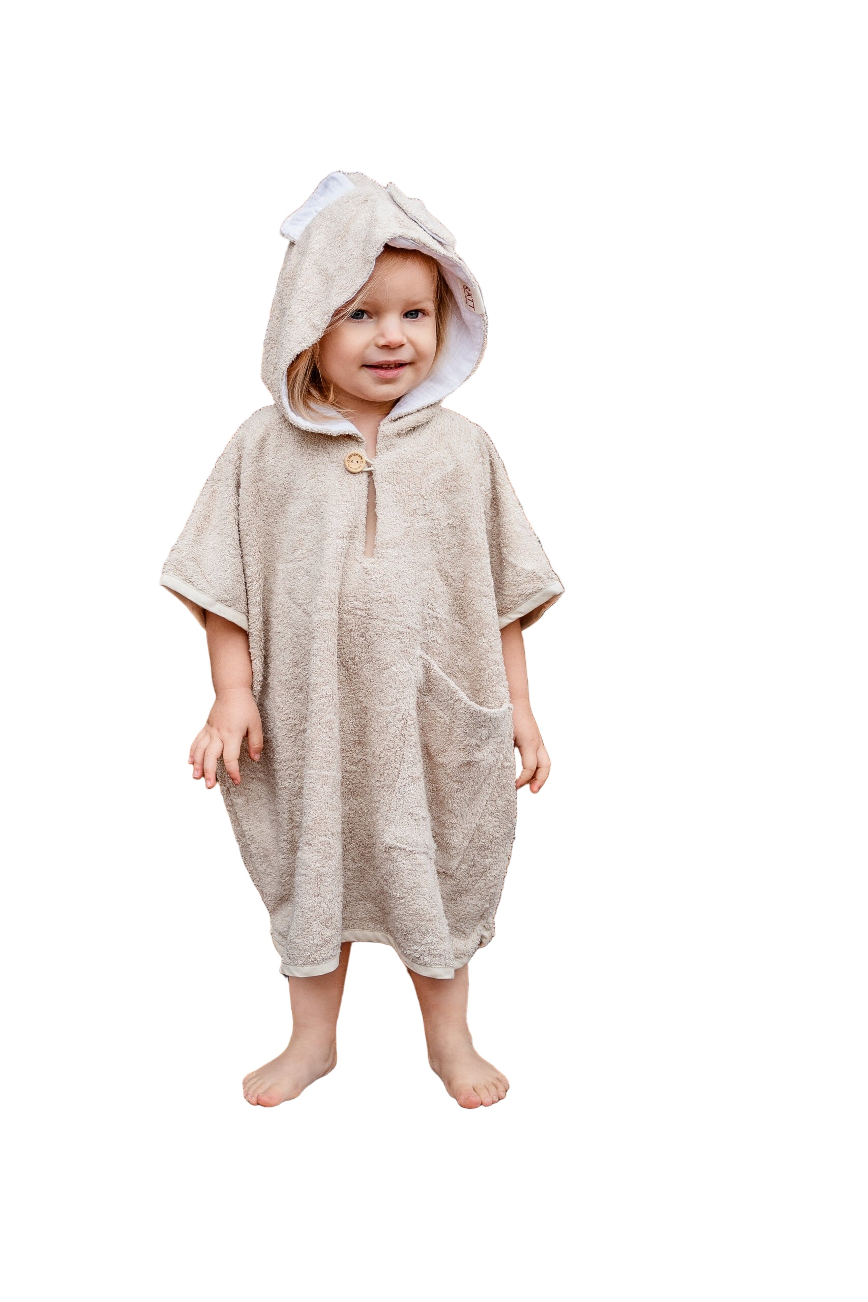 Short-Sleeve Poncho TEDDY - For TODDLERS (Size 82/86-116)