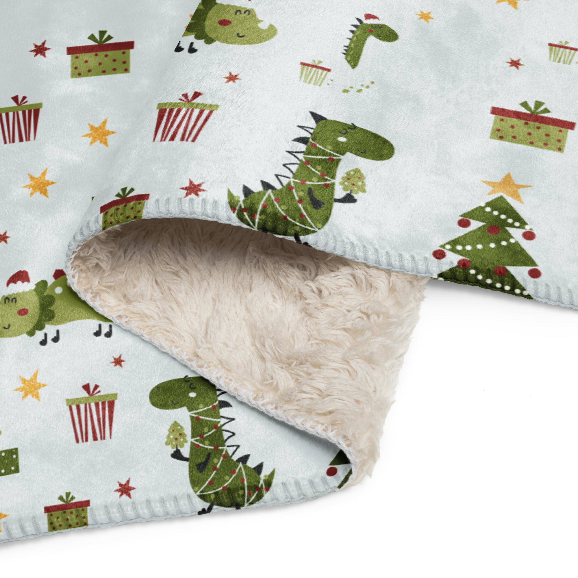 Χριστουγεννιάτικη Κουβέρτα Σέρπα με Δεινόσαυρους