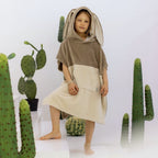 Surfbunny Kids Bath Poncho - Latte