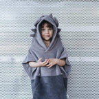 Surfdragon Kids Bath Poncho - Grey