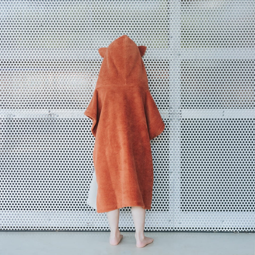 Surffoxy Kids Bath Poncho - Orange