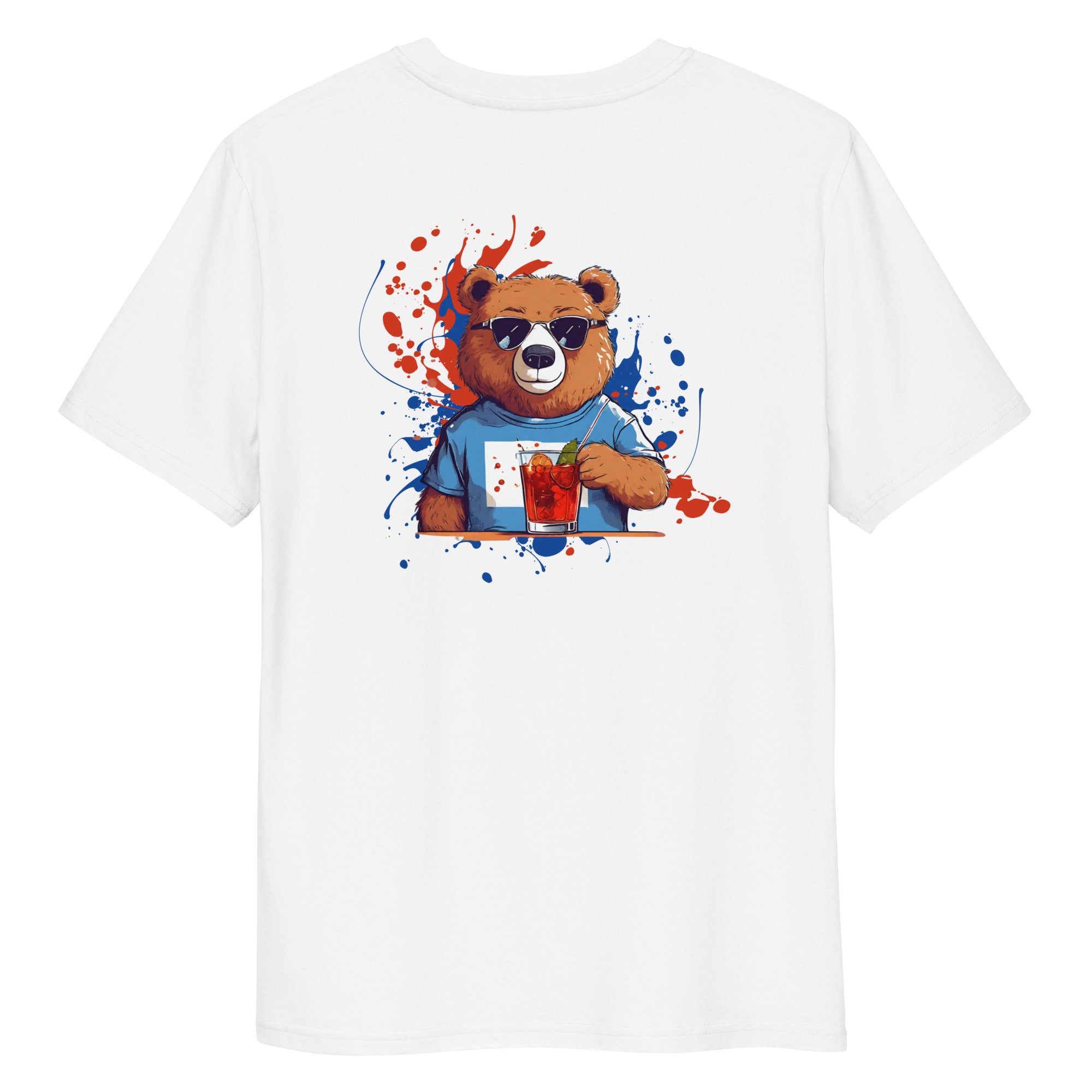 "Negroni Bear" - high quality 100% organic cotton t-shirt by AI